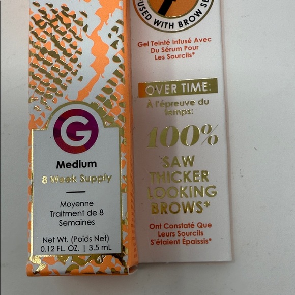 Grande Cosmetics Tinted Gel & Brow Enhancing Serum 2-in-1 Medium .12 fl oz - Picture 3 of 5